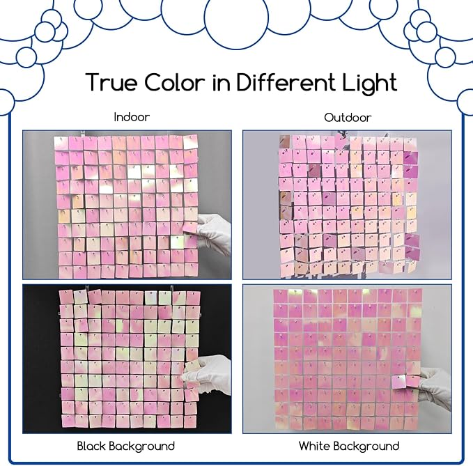 COKAOBE LiteGrid Series Shimmer Wall Backdrop - Image 4