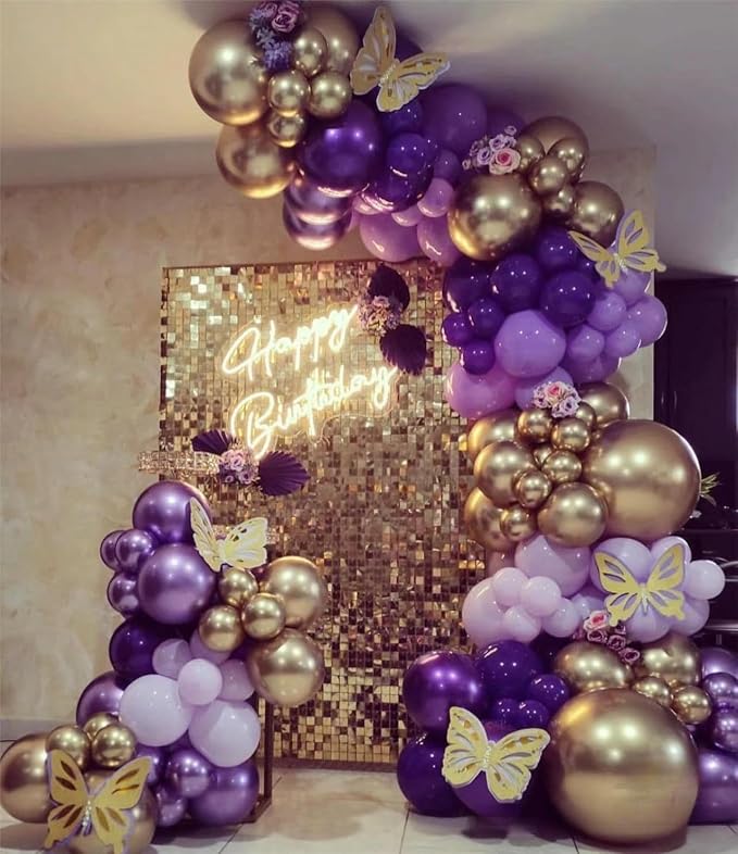 Metallic Purple Balloons 12inch - Image 3