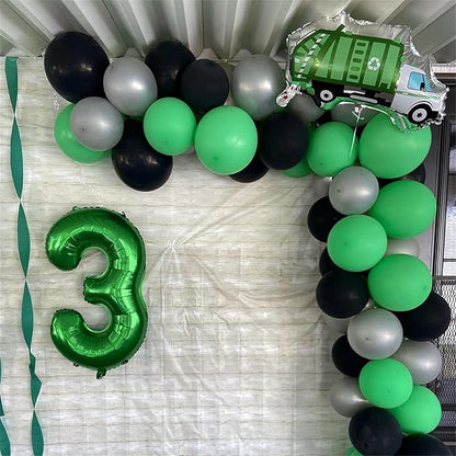 40 Inch Emerald Green Number 8 Balloons, Large Foil 8th Birthday Balloon - Image 5