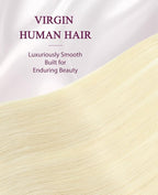 Pinkpearl Invisible Tape in Hair Extensions Human Hair, 20pcs 14inch 40g #60 Platinum Blonde Injection Tape in Extensions Real Remy Straight Seamless Silky Human Hair Injected