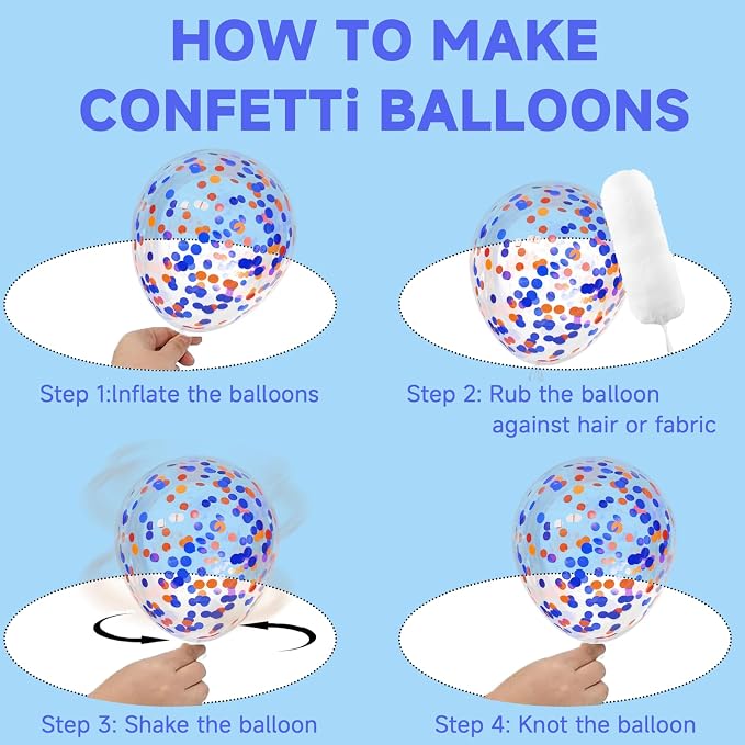 Blue and Orange Balloons - Image 4