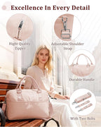 Gym Bag Womens,Travel Duffel Carry on Bag Sport Tote Bag Weekend Overnight Bag