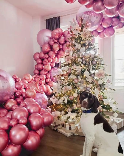 50 Pack Metallic Pink Balloons 12 Inch - Image 5