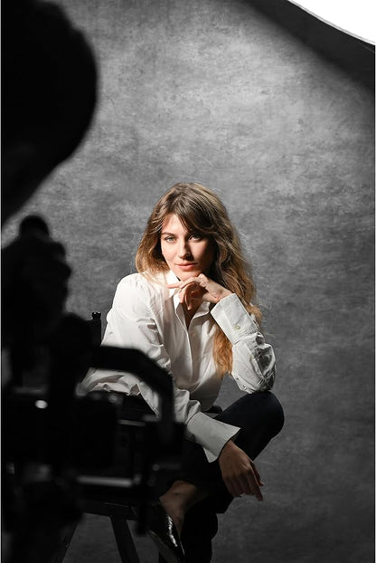 UrcTepics 8x16ft Grey Backdrop for Portraits and Headshots - Image 4