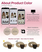 Moresoo Seamless Clip in Hair Extensions Human Hair Balayage Remy Straight PU Weft Human Hair Clip in Extensions Full Head Ombre Brown to Light Brown with Golden Blonde 7pcs/120g 20inch