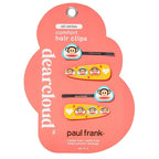 Paul Frank Crease-Free Hair Clips Set of 4 – No Crease Hair Clips for Women, Teeth-Free & Secure Hold for Styling (All Smiles)