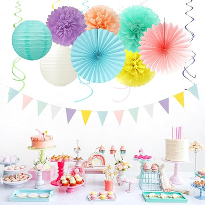 Pastel Rainbow Party-Decorations - Image 5