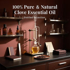 SU JUABA Clove Essential Oil 4 Oz, 100% Pure & Natural Aromatherapy Oil for Oral Care, Teeth & Gums, Diffuser, Skin, Hair - 118ML
