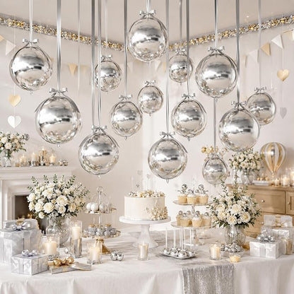 Silver Round Foil Balloons - Image 7