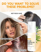 Hair Growth Spray, Hair Growth Oil Spray, with Biota Orientalis, Rosemary Oil & Biotin, Strengthens Hair Roots, Prevent Hair Thinning & Loss, Thicker Fuller Hair for Women & Men (1 pack, 3% Rosemary)