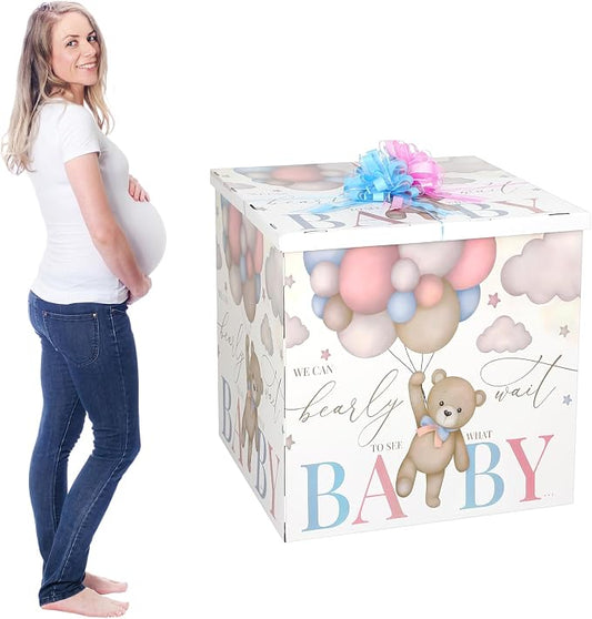 AmazingSpark 28in Giant Gender Reveal Gift Box by Unknown