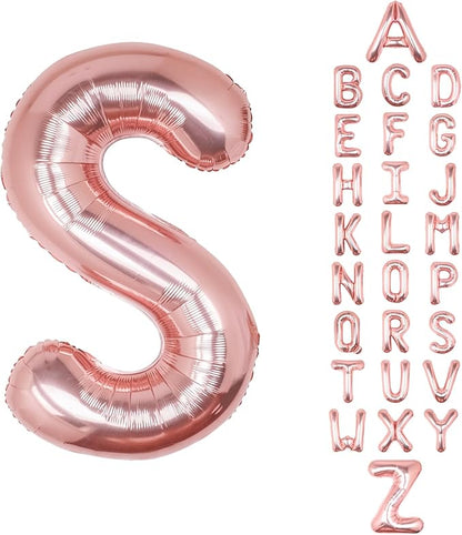 Letter Balloons Rose Gold 40 Inch S Large Big Foil Mylar Balloon | by Unknown