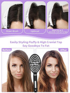 2 Pack Curved Vented Hairbrush,Hair Brush for Faster Blow Drying No Pulling Detangling Paddle Brushes for Women, Men Wet Dry Curly Thick Hair