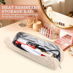 Large Hot Hair Tools Organizer Bag Portable Travel Heat Resistant Storage Case Pouch for Curling Irons, Flat Irons, Hair Straighteners and Styling Tools(17.7" x 3.9")