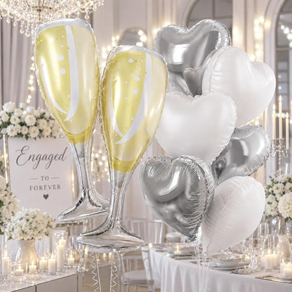 Champagne Balloons, Engagement Party Balloons by Togvu