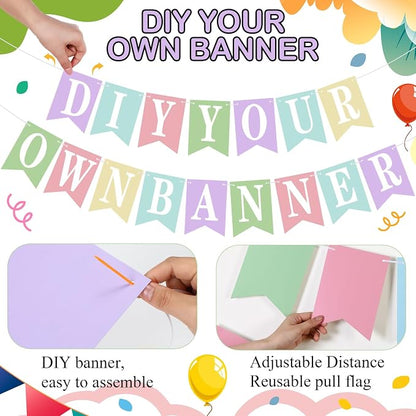 Mooliwe 171 Pcs DIY Custom Banner Kit Make Your Own Customizable Sign - Image 3