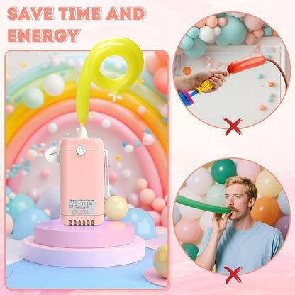 AXHJ Balloon Pump Electric Air Pumps, 2-in-1 Electric Air Balloon Pump，Balloon - Image 4