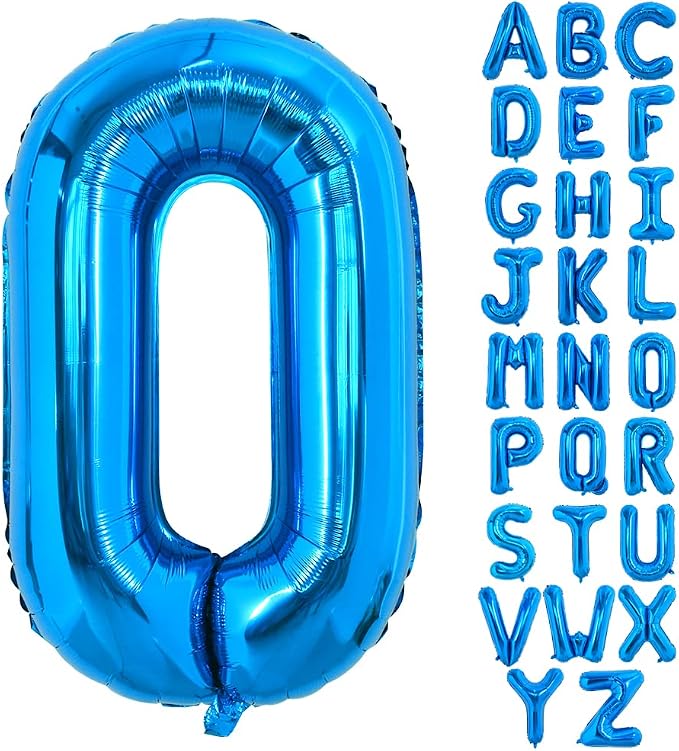 TONIFUL 40 Inch Large Blue Letter O Foil Balloons Alphabet Balloons | Giant by TONIFUL