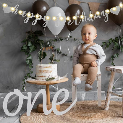 TaoBary 167 Pcs DIY Banner Kit Happy Birthday Glitter Banner Customizable - Image 5