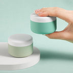 Travel Containers for Toiletries, Silicone Cream Jars BPA-Free, Leak-proof 2oz Travel Size Containers, Portable Size Silicone Jars with Lid for Cosmetic Face Hand Body Cream (4 Pack)
