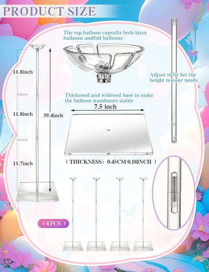 Clear Acrylic Balloon Stand Kit - Image 2
