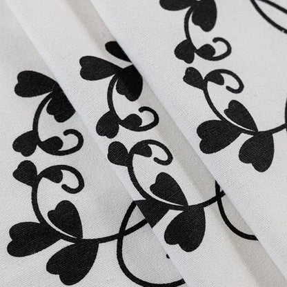 F-CHU Black Floral Curtains for Living Room Bedroom Farmhouse French Country - Image 7
