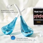 Pfefe Cryo Sticks for Face, Ice Globes Cryo Globes for Facials, Esthetician Supplies Gifts, Unbreakable Stainless Steel Ice Roller Cooling Spa Balls with Storage Case