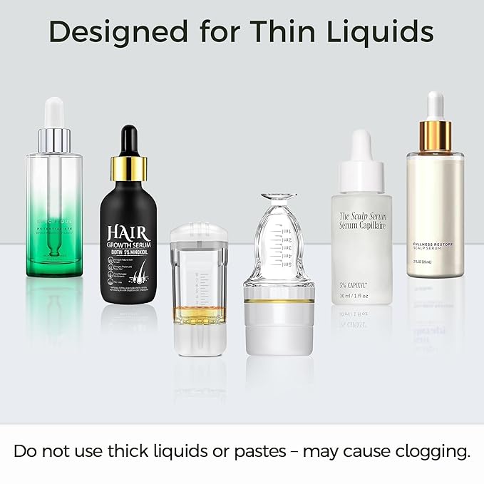 Minoxidil Applicator,Quick One-Minute Application Directly to Scalp,No-Mess Minoxidil Applicator Comb, Minoxidil Applicator Tool, Portable Scalp Applicator Tool Massager Comb Bottle