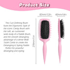 Candy Brush Curl Defining Hair Brush for Effortlessly Detangling Shaping and Styling Curls, Curl Brushes with EdgeLift for All Wet or Dry Hair Types for Women and Girl, Reduce Pulling and Frizzing