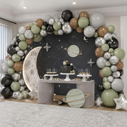 Green Black Grey Balloons - Image 4