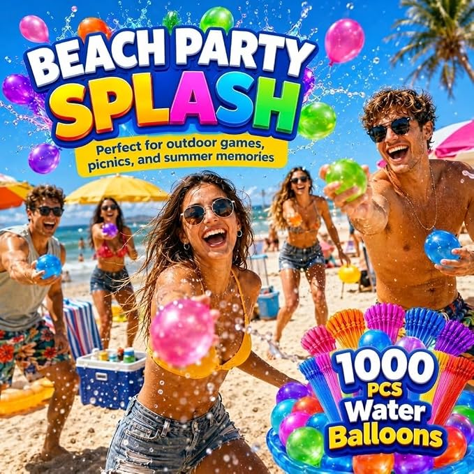 Water Balloons Quick Fill 1000 – 1000 Pack Self-Sealing Water Bombs, Easy Fast - Image 4