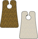 Adjustable Non-Stick Beard Apron, Hair Catcher Cape for Shaving Grooming, Waterproof with Suction Cups Men, Black Gold Glitter Wild Chic Animal Cheetah Leopard Ptint Shave Bib