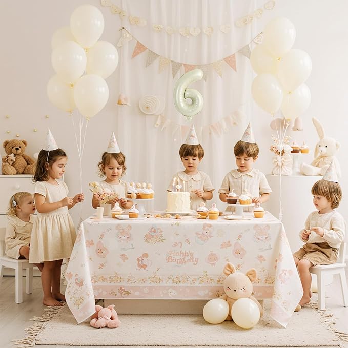 TONIFUL 20Pcs Number Balloon 2 Set 16 Inch Cream White 0-9 Numbers Balloons | - Image 5