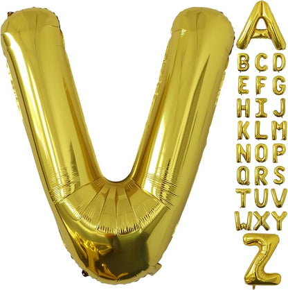 Letter Balloons Gold Party Balloon by United-UnicornsParty