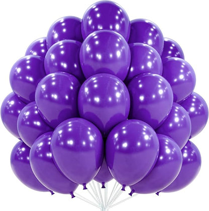 PartyWoo Dark Purple Balloons 50pcs Royal Purple Color 12 Inch | Balloons by PartyWoo