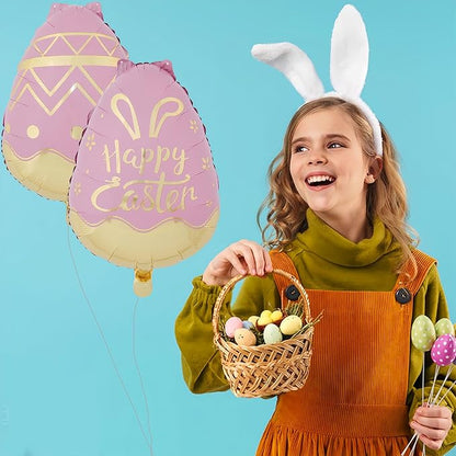 2Pcs 21 Inch Easter Eggs Balloons - Image 6