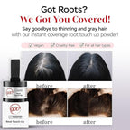 Got? Roots - Root Touch Up Hair Color, Brow, Beard, Hairline & Bald Spot Concealing Powder - Gray Root Coverage for Women & Men - 0.14 OZ Tub (Black, Pack of 1)