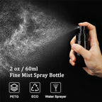 Cosywell Travel Spray Bottle 2oz 60ml 3 Pack TSA Approved Leak Proof Fine Mist Spray Bottles Empty Plastic Refillable Spray Bottle for Perfume Essential Oils Toners Rose Water Cosmetics（3Brown）