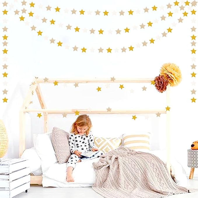 White-Gold Champagne Party-Decorations Bachelorette-Christmas Garland - 62ft - Image 7