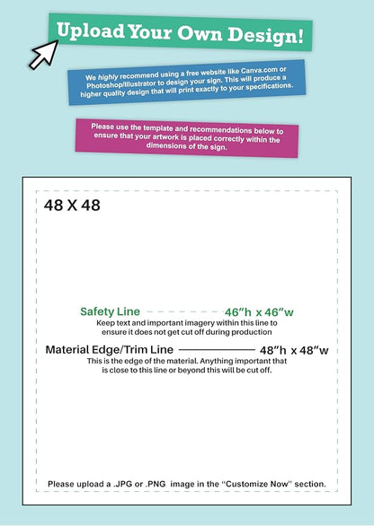 CustomForMe Personalized Vinyl Banner – Vinyl Printed Customizable Banner - Image 3
