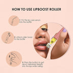 Derma Roller with Liquid Reservoir Serum Applicator for Lips, Skin, Hair, Wrinkles, Easy to Use Face Roller Skin Care Tools Without Serum, 105 Titanium Needles 0.25 mm