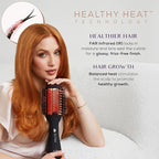 SUTRA Infrared Blowout Brush, 3" - All-in-One Infrared Heated & Ionic Round Dryer Brush for All Hair Types - Professional Thermal Styling Hair Tools for Blow Out - Volumizing Hot Air Brushes