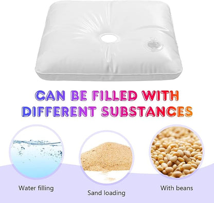 YALLOVE 4-Pack Thickened Water Weight Bags | Square Fillable Base - Image 4