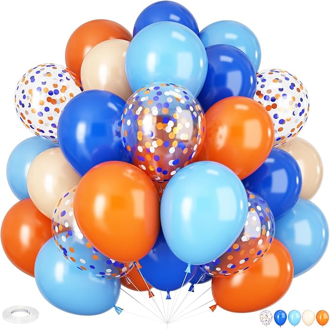 HILAVO Blue and Orange Balloons by HILAVO