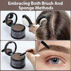 2 Pack Hairline Powder for Women and Men, Used to Root Touch Up Hair Color, Thinning and Gray Hair Coverage and Bald Spots Coverage, Soft Brown