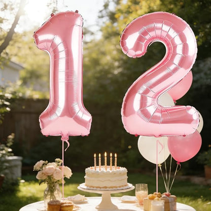 40 Inch Number 12 Balloons for 12th Birthday Party Decorations, 0-100 Jewelry - Image 3