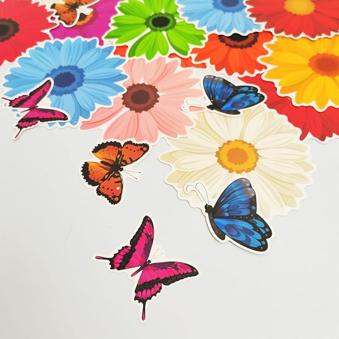 48 Pieces Spring Sun Flowers Butterfly Hanging Swirl Decorations Spirals - Image 4