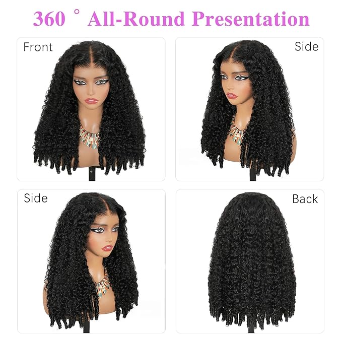 7x6 Burmese Curly Glueless Wigs Human Hair Pre Plucked Pre Cut 250% Density Drawstring Wig for Black Women 7x6 HD Lace Front Wigs Human Hair Glueless Wear and Go Nautural Color 22 Inch
