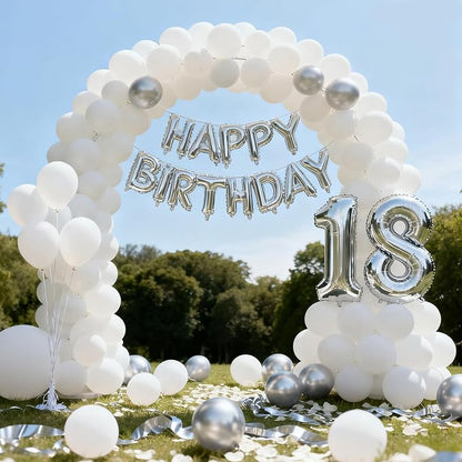 Patimate White Balloons 100pcs 12 Inch White Latex Party Balloons | Engagement - Image 5