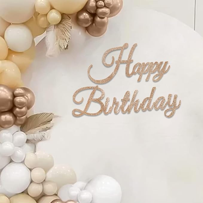TONIFUL Happy Birthday Sign for Backdrop by TONIFUL